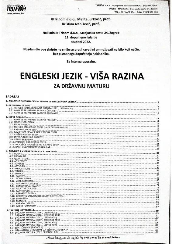 Engleski Jezik A 2022 preview
