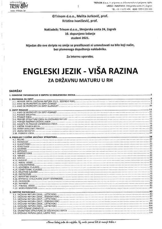 Engleski Jezik A 2021 preview