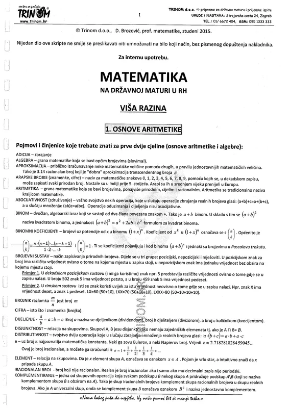 Matematika A 2015 preview