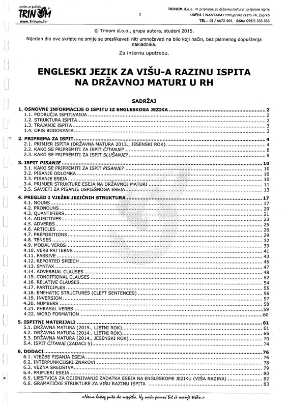 Engleski Jezik A 2015 preview